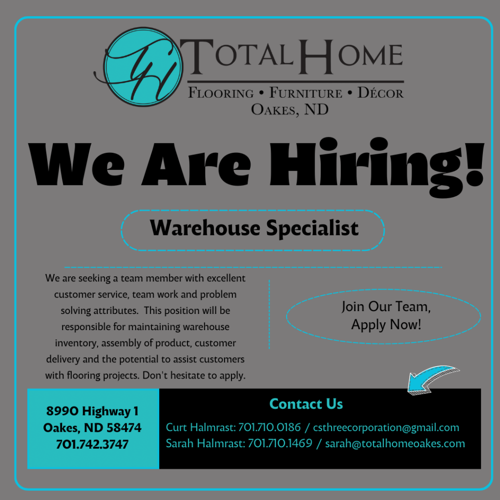 Warehouse Specialist at Total Home